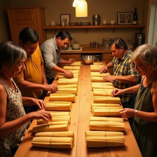 Tamale assembly line